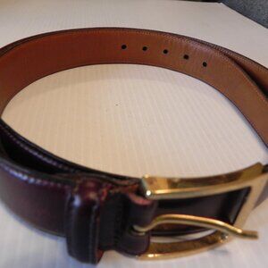 Trafalgar Cortina Belt 34 Handmade Men's Mahogany